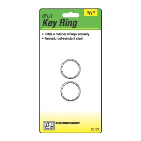 Hy-Ko Prod 2PK 34 Split Key Ring KC103